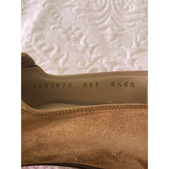 Ferragamo Women's Salvatore Suede Fringe Loafers Shoes Brown Size 8 1/2 A - Picture 6 of 7